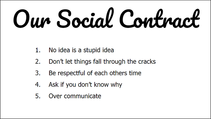 Example social contract